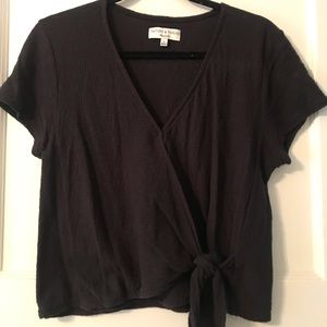 Madewell Tie front Tshirt